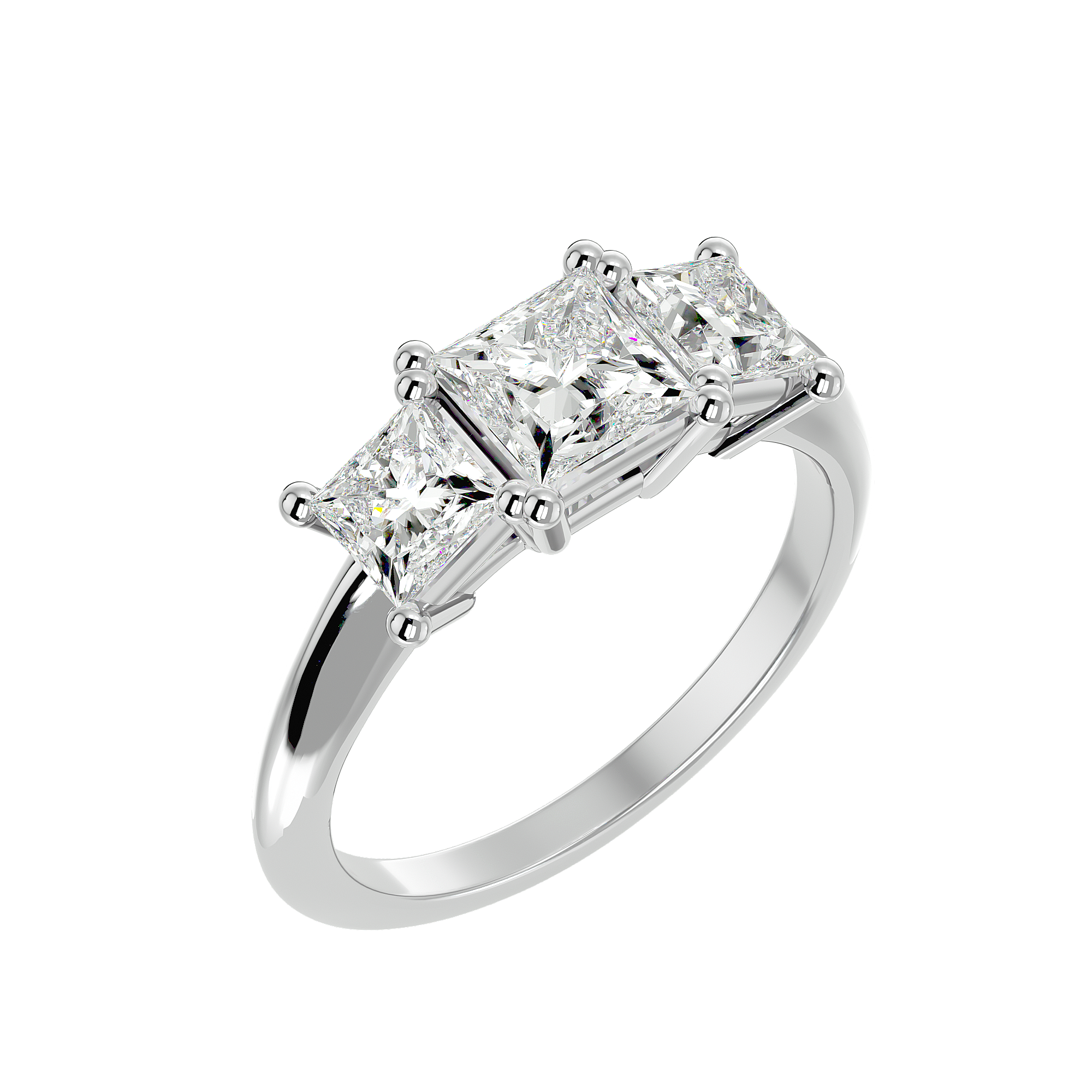 Rumi Diamond Three Stone Ring