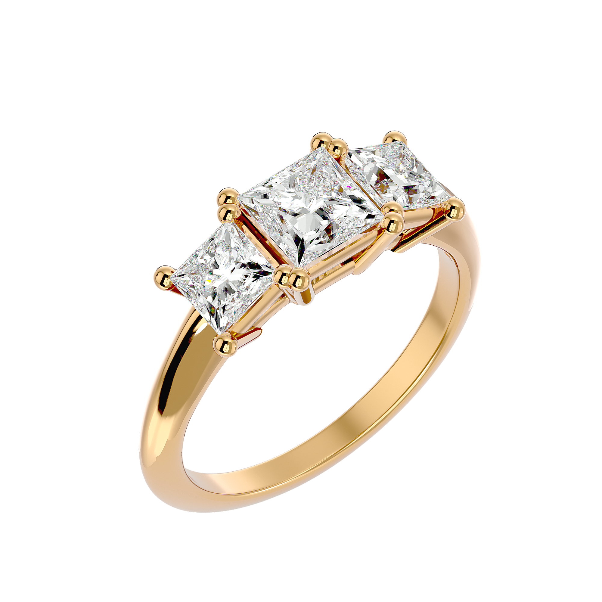 Rumi Diamond Three Stone Ring