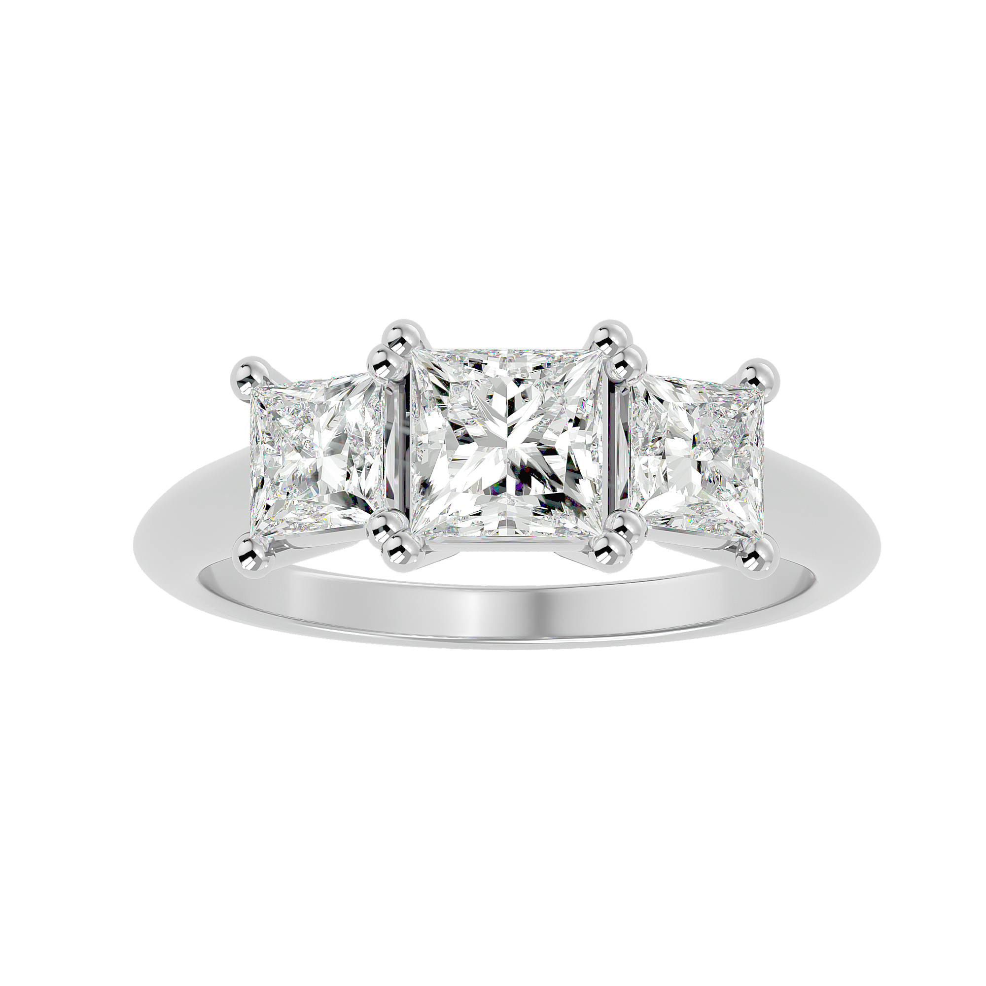Rumi Diamond Three Stone Ring