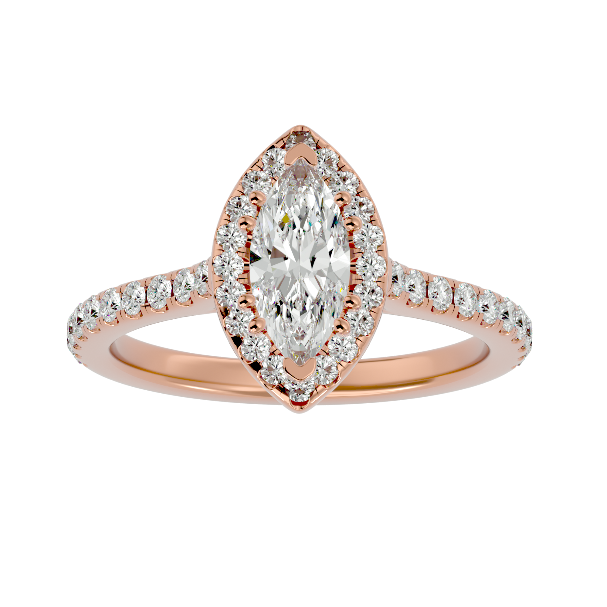 Aurelia Diamond Halo Ring