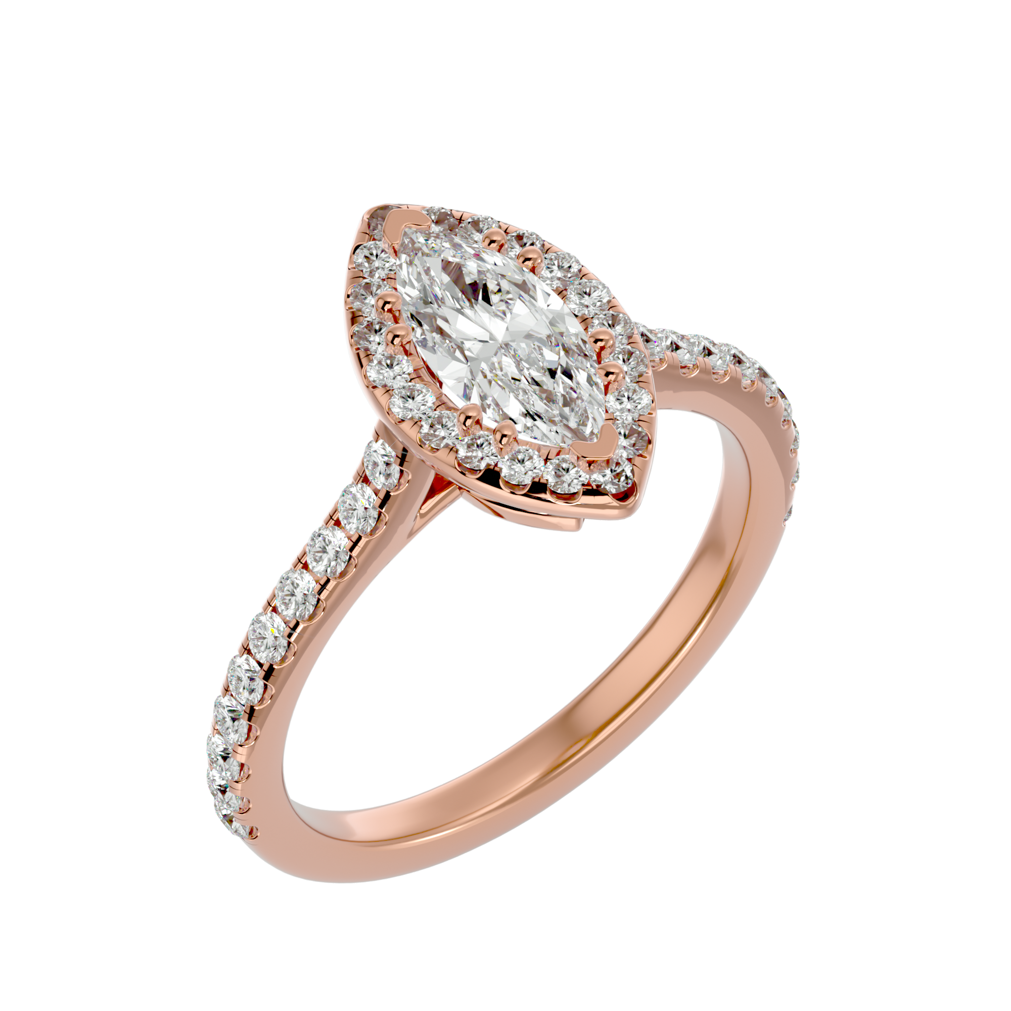 Aurelia Diamond Halo Ring
