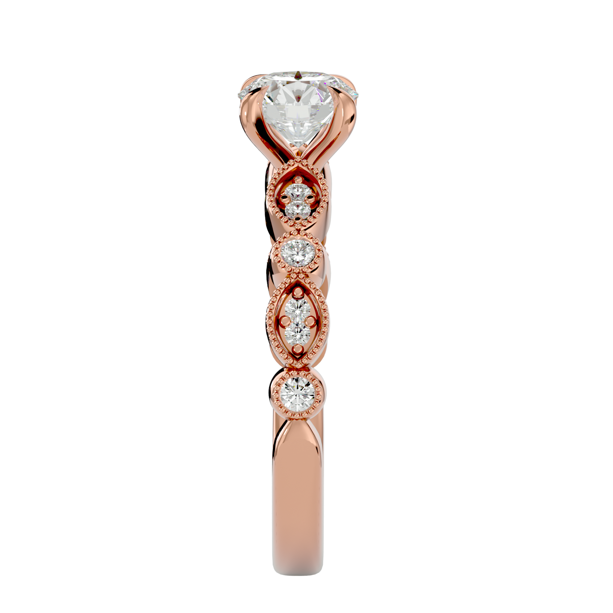 Evelyn Diamond Solitaire Ring