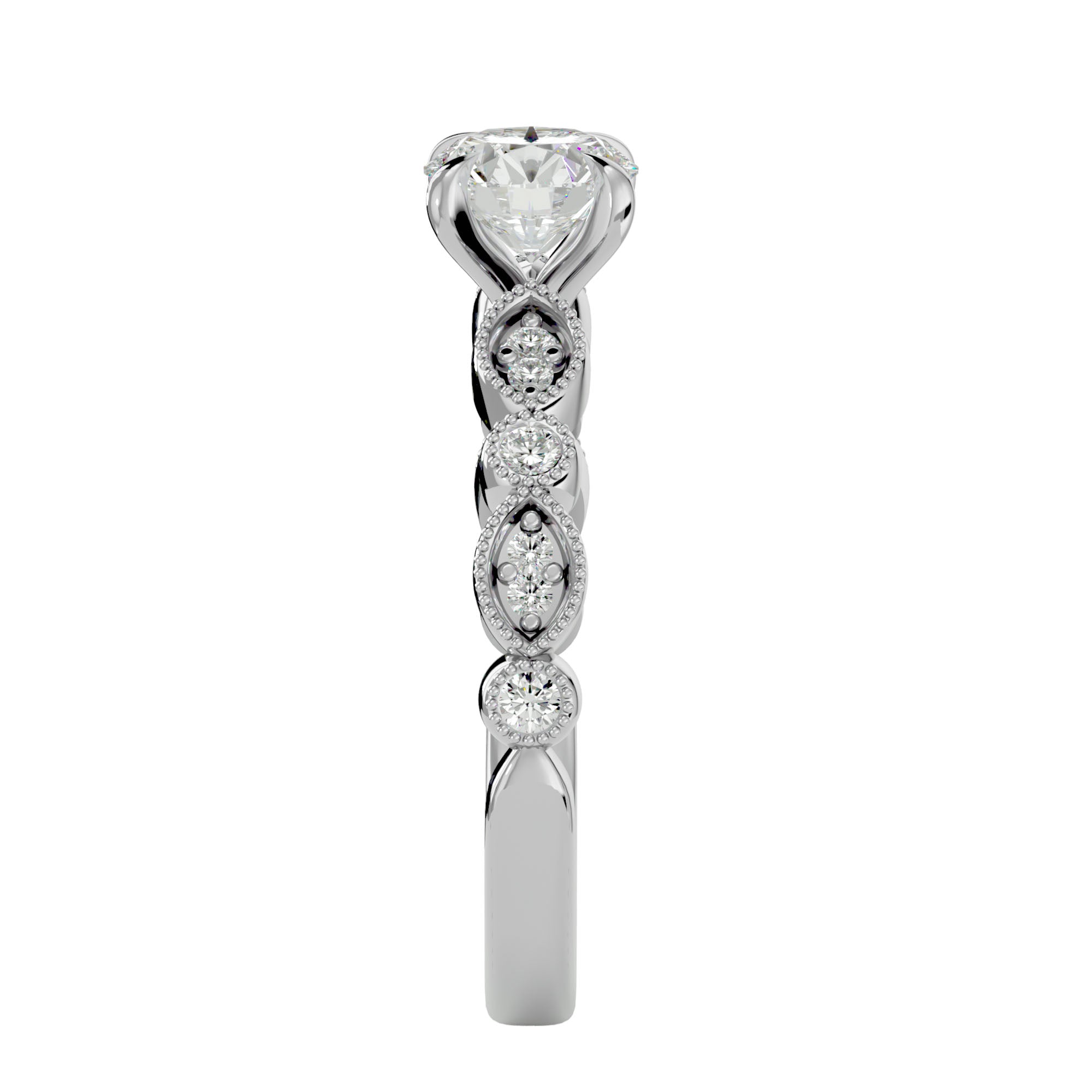 Evelyn Diamond Solitaire Ring