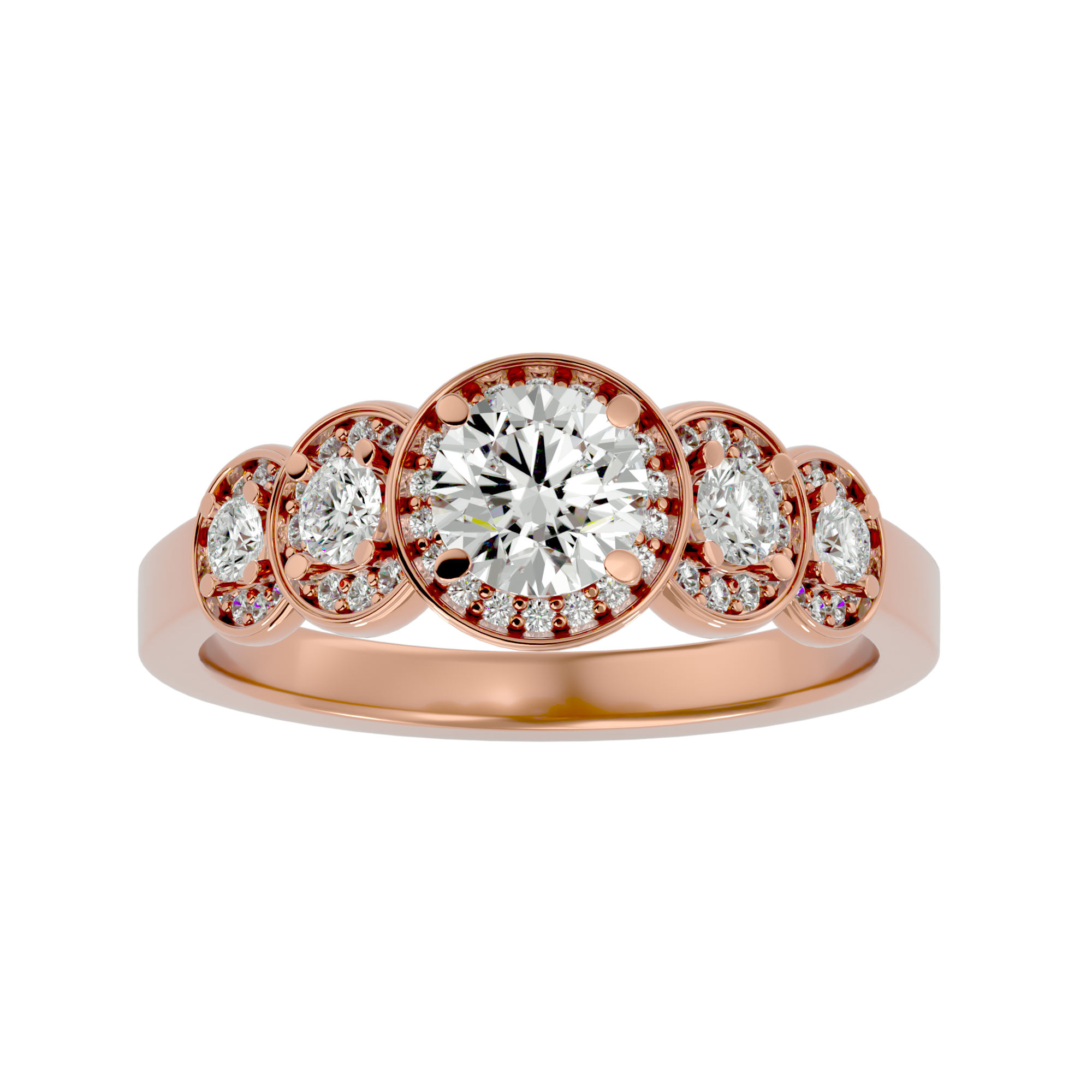 Kinsley Diamond Halo Ring