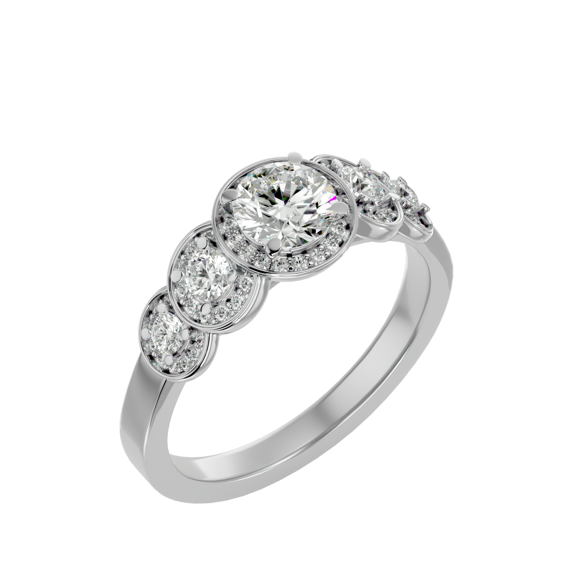 Kinsley Diamond Halo Ring