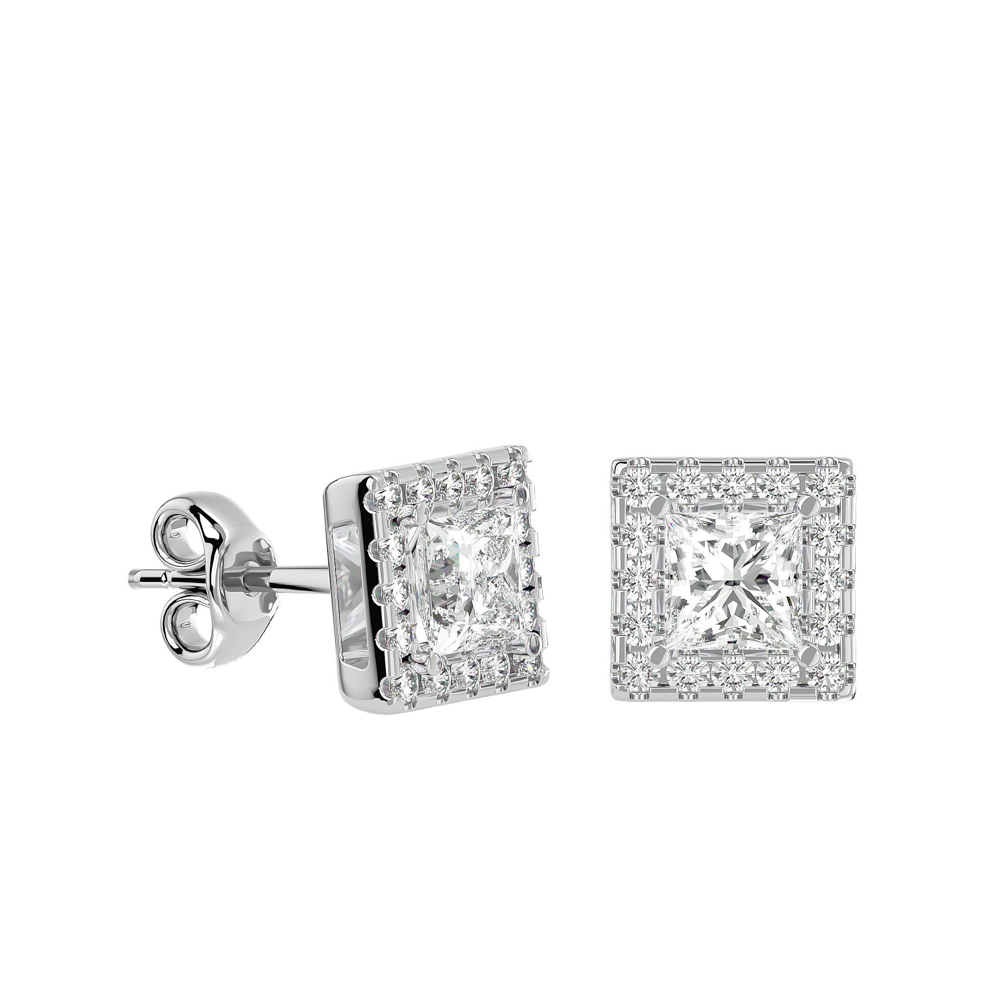 Azaria Diamond Solitaire Earrings